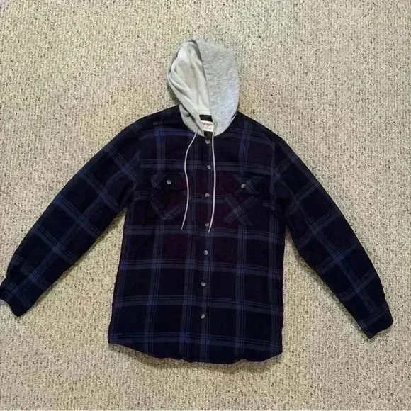 Men’s Wrangler Authentic Long Sleeve Lined Flannel Shirt/jacket Small NWOT - Picture 2 of 5